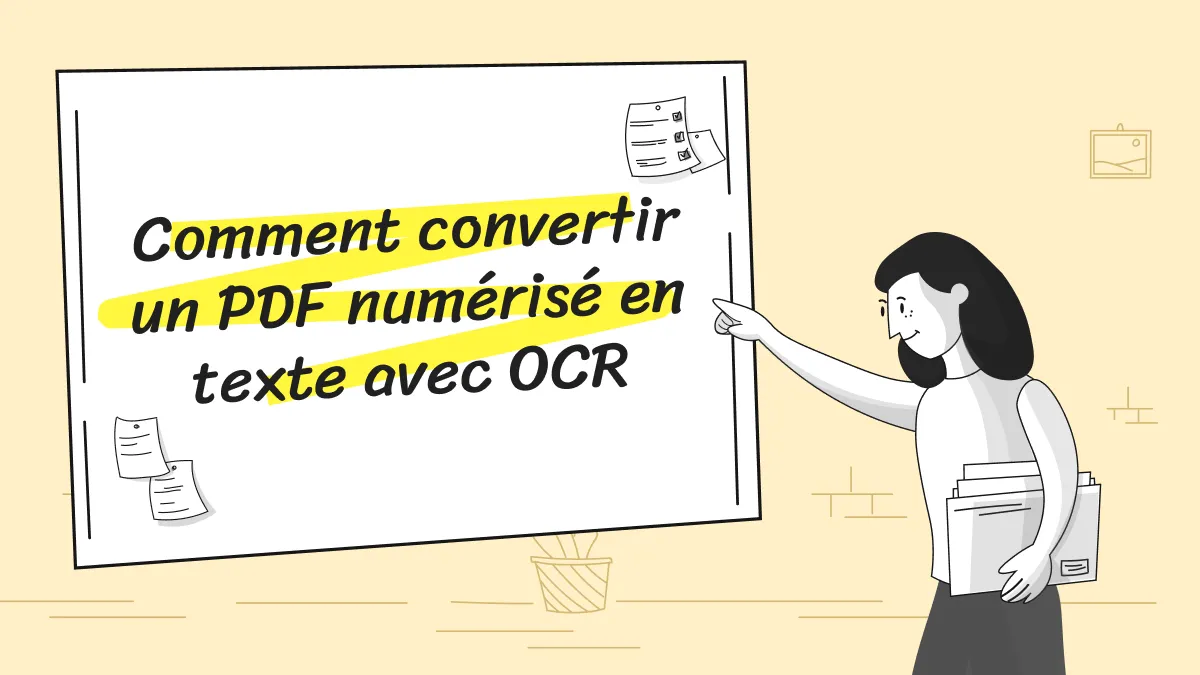Comment convertir un PDF numérisé en texte avec OCR