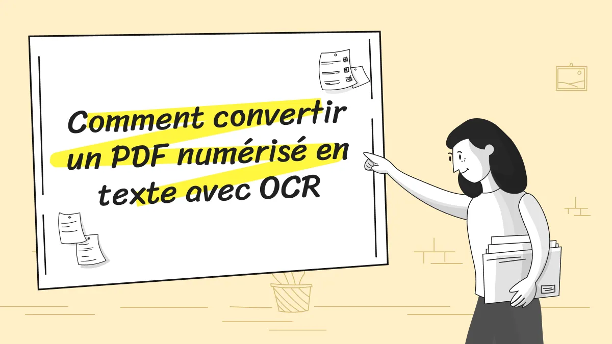 convertir un PDF numérisé en Texte