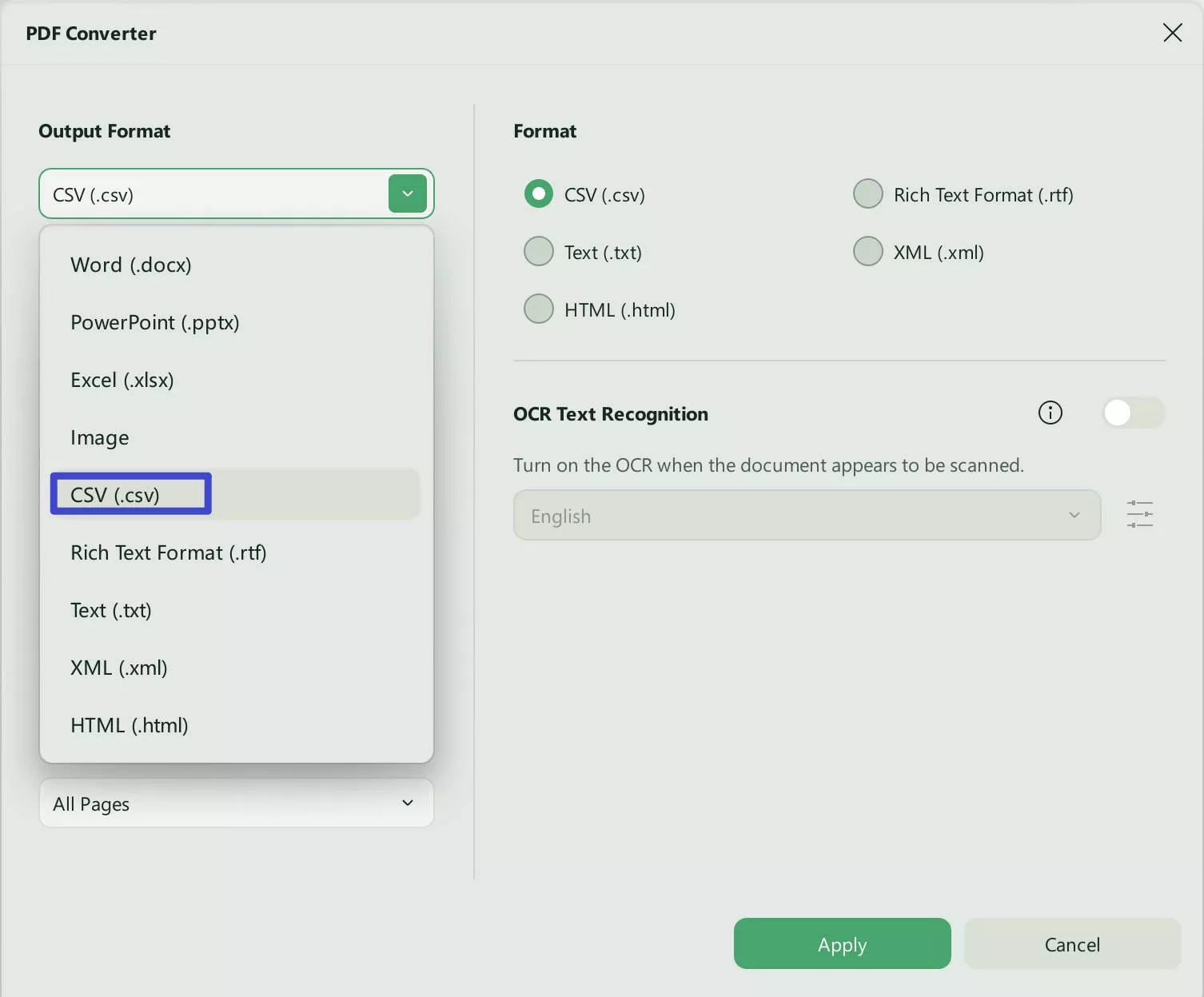 pdf to csv converter updf
