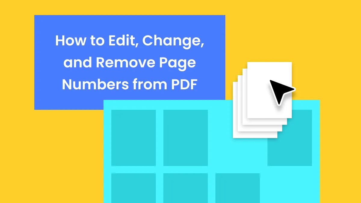 How to Edit, Change, and Remove Page Numbers from PDF