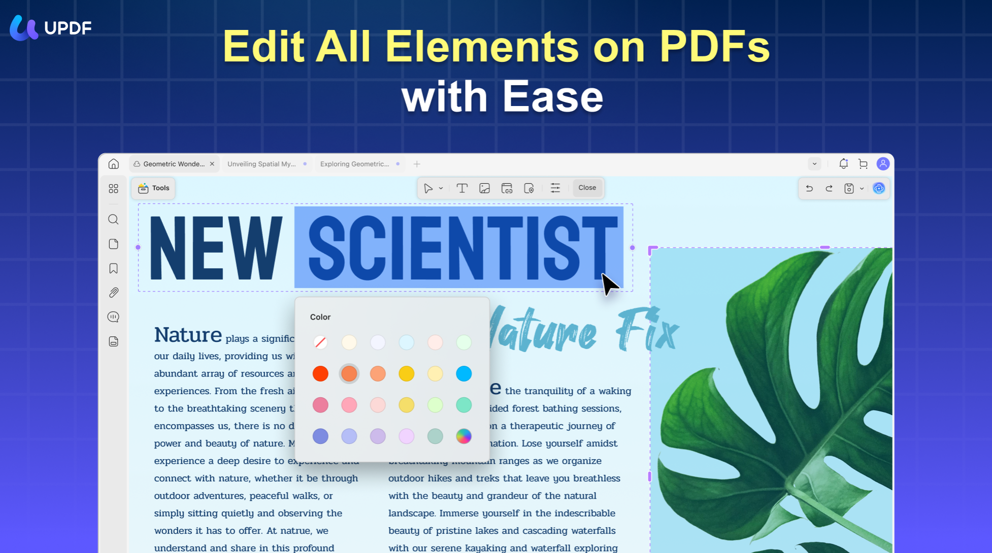 edit pdf updf