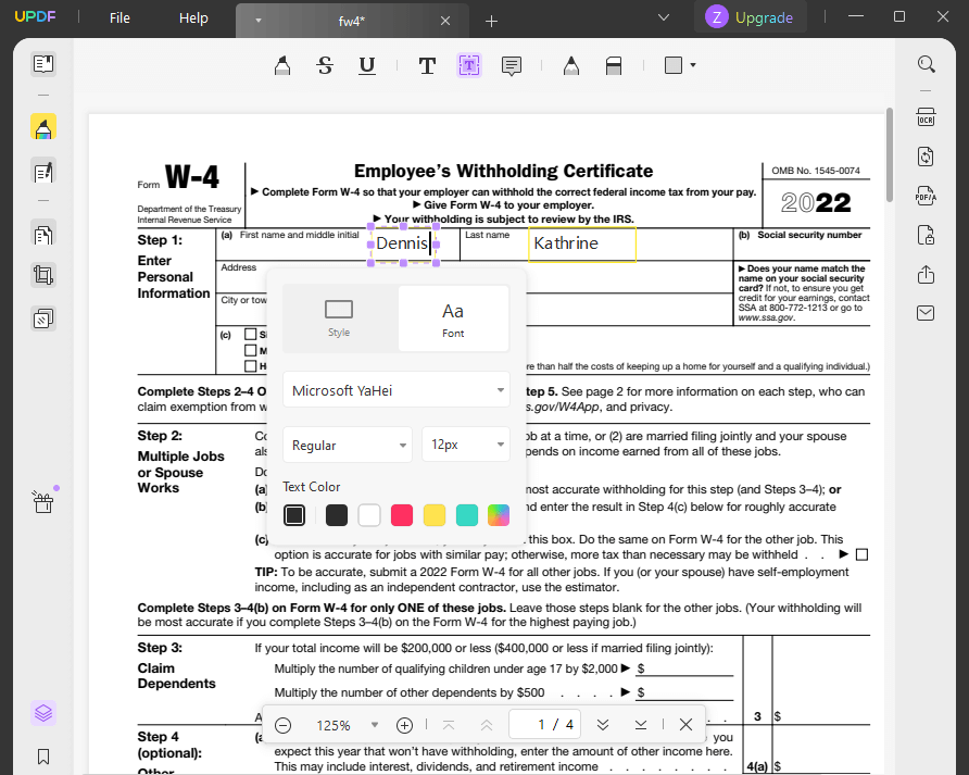 How to Fill out a W-4 Form- Employee's Withholding Certificate