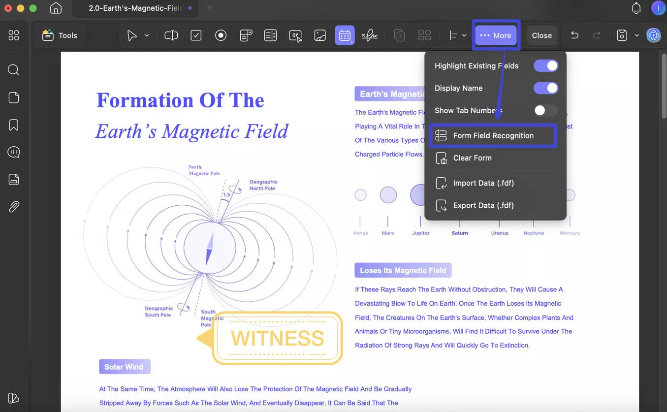 form field recognition