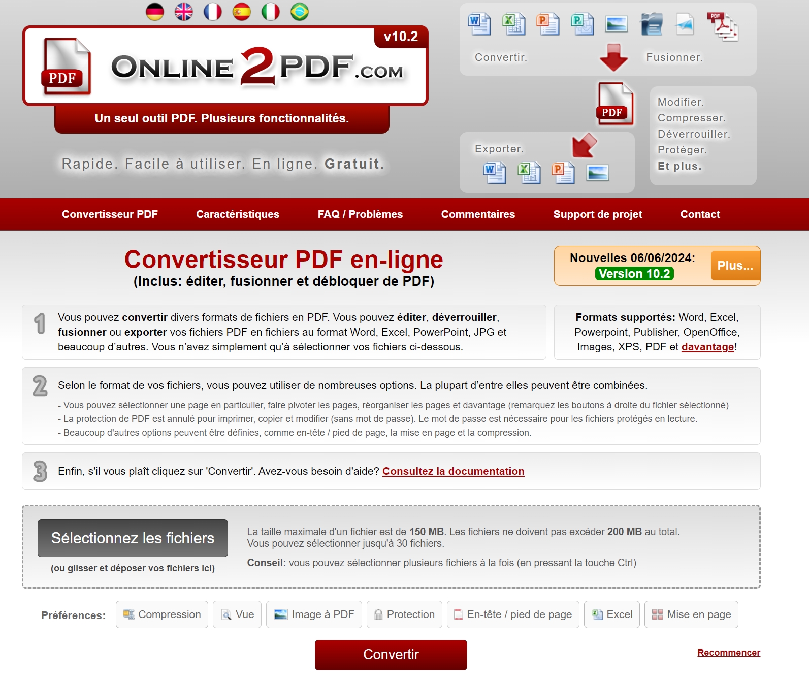 convertir pdf en tiff en ligne