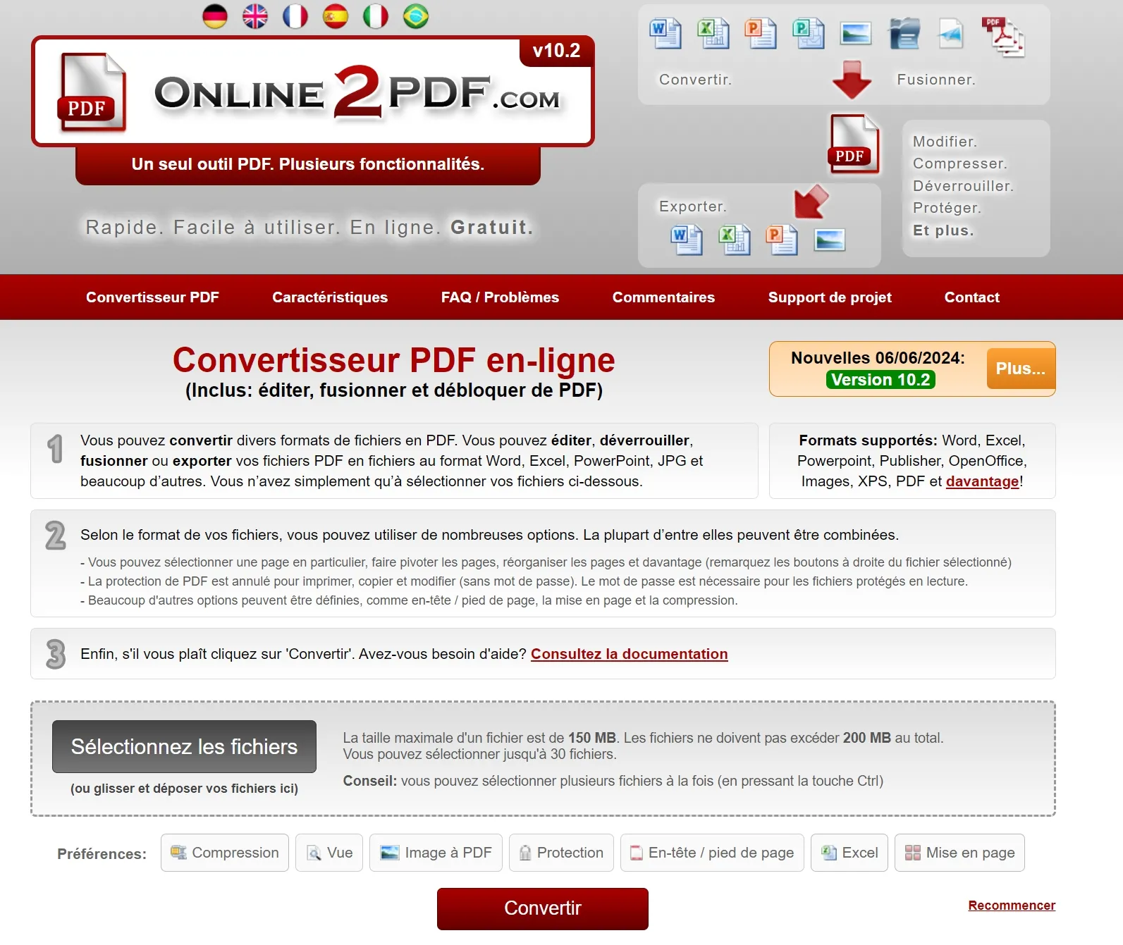 convertir pdf en tiff en ligne