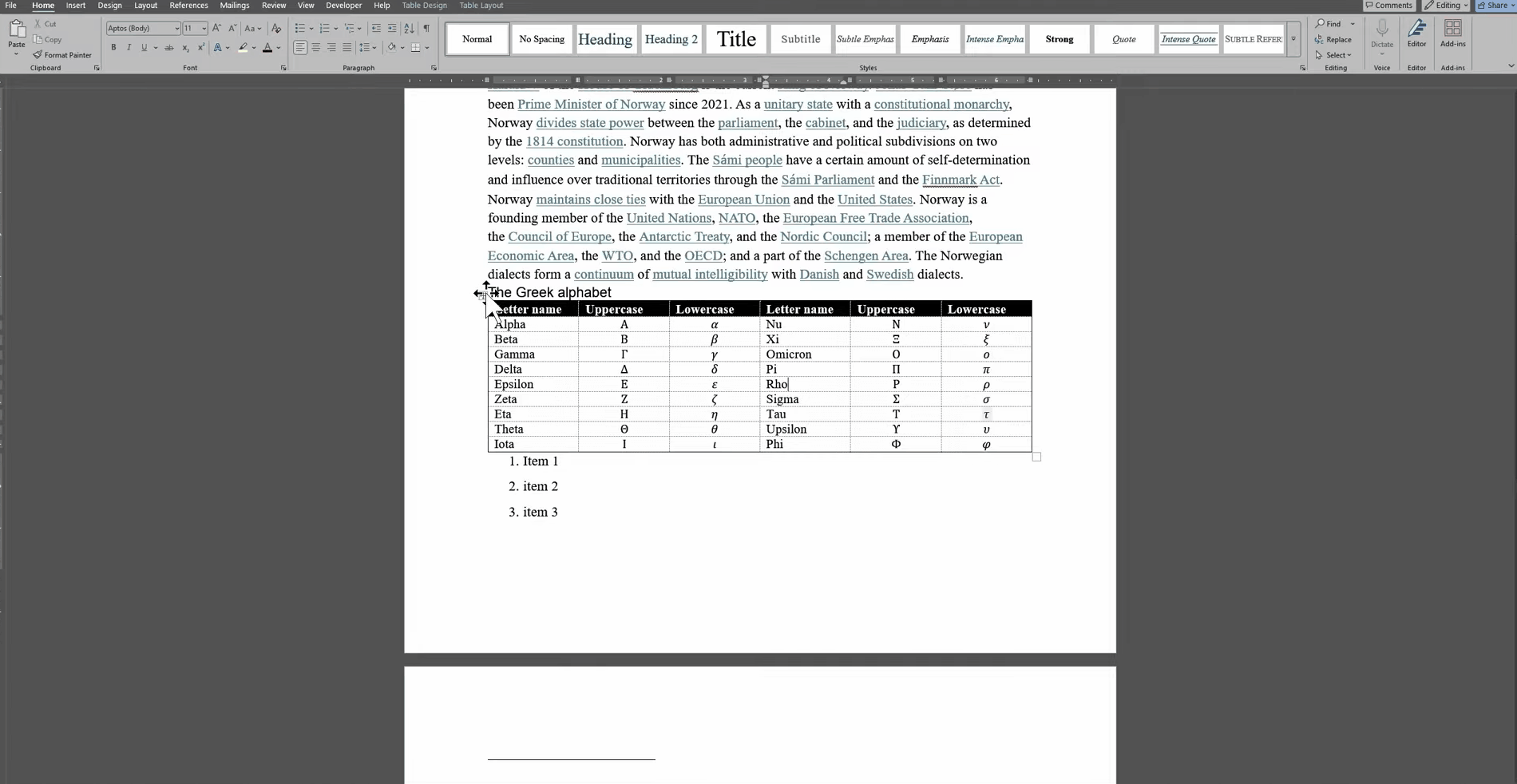 copy pdf converted word file table