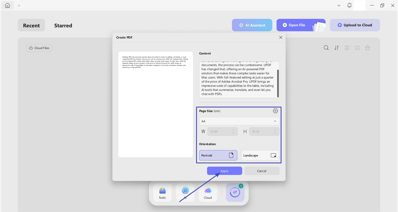 create new pdf clipboard content