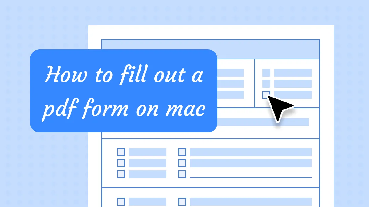 Fill Out a PDF Form on Mac