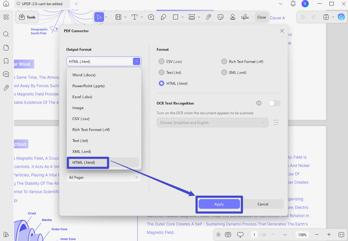 pdf to html url