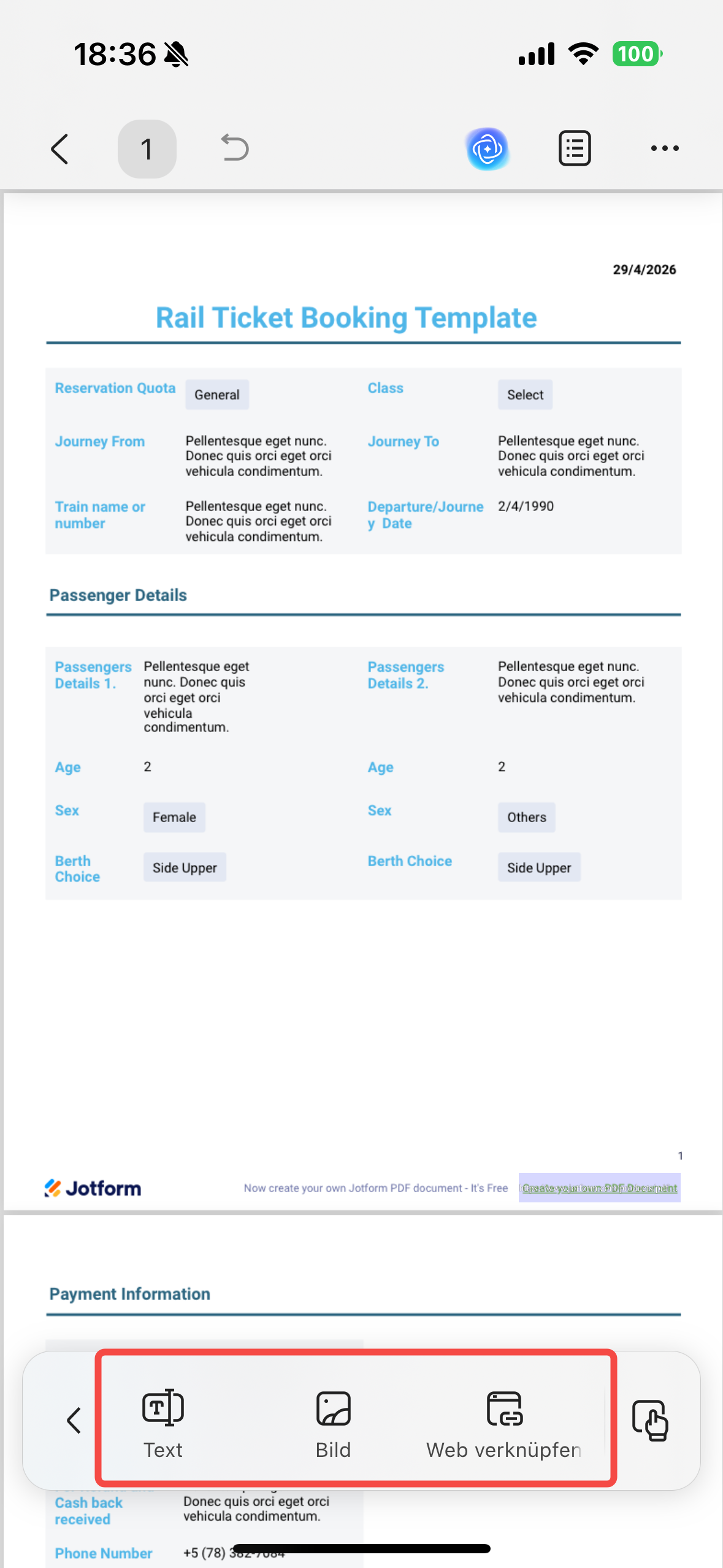 PDF auf iPhone/Android bearbeiten