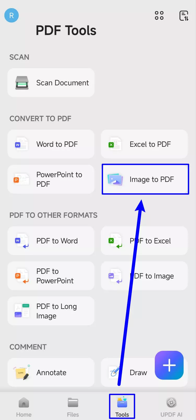 image to pdf updf android