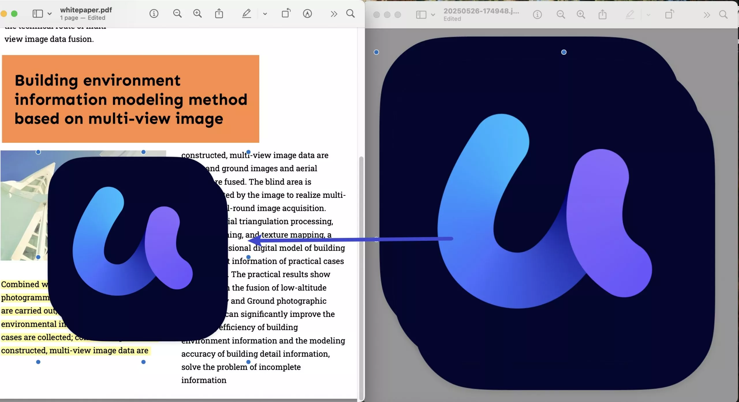 insert image to pdf preview mac