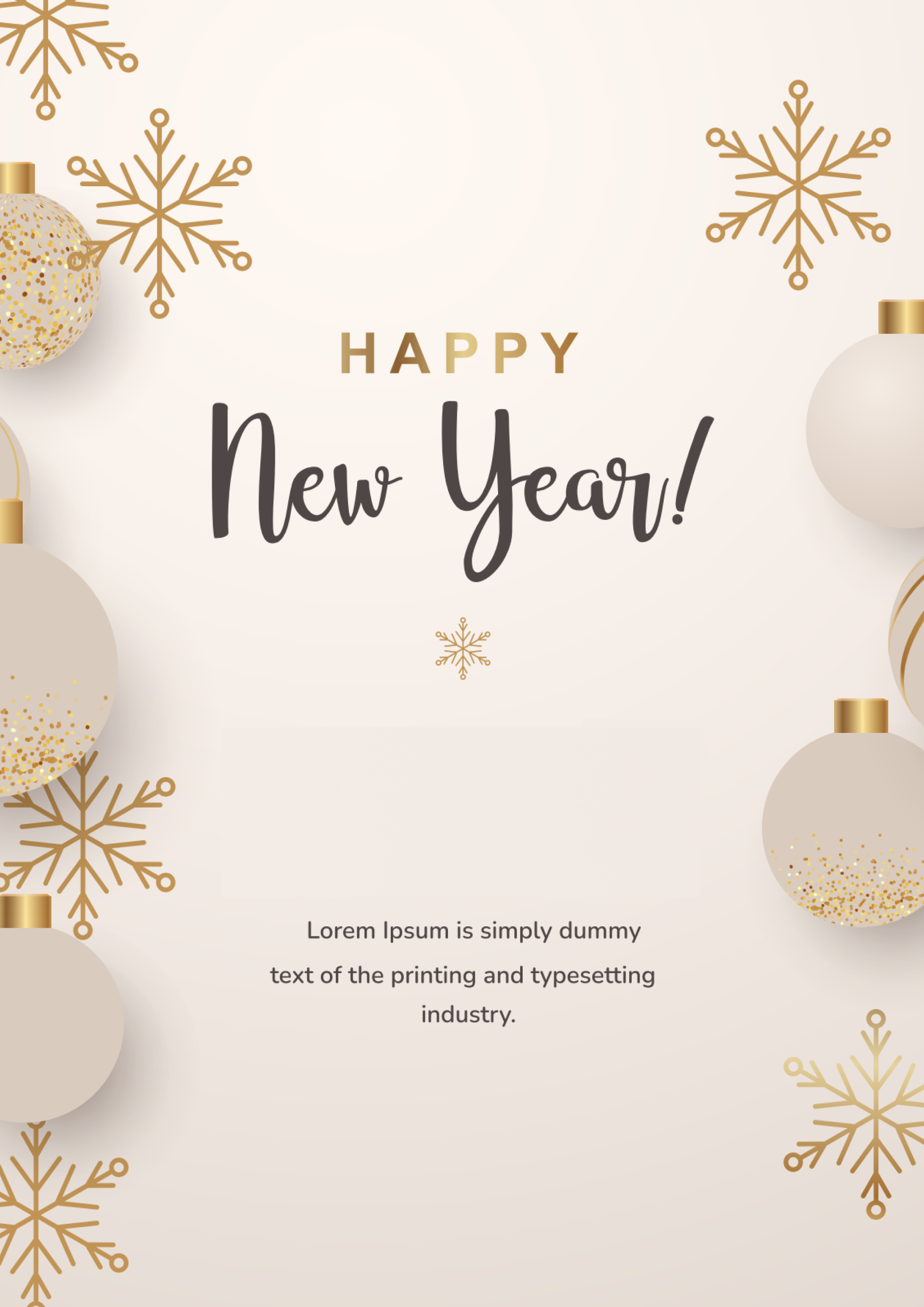happy new year card template