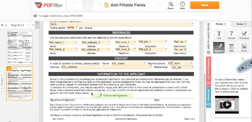 Aplicativo para Preencher Formulários