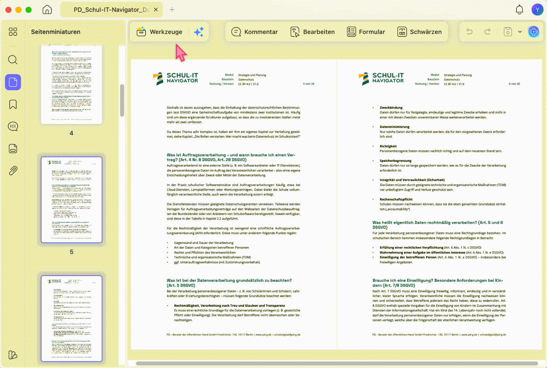 Eine PDF als TIFF exportieren