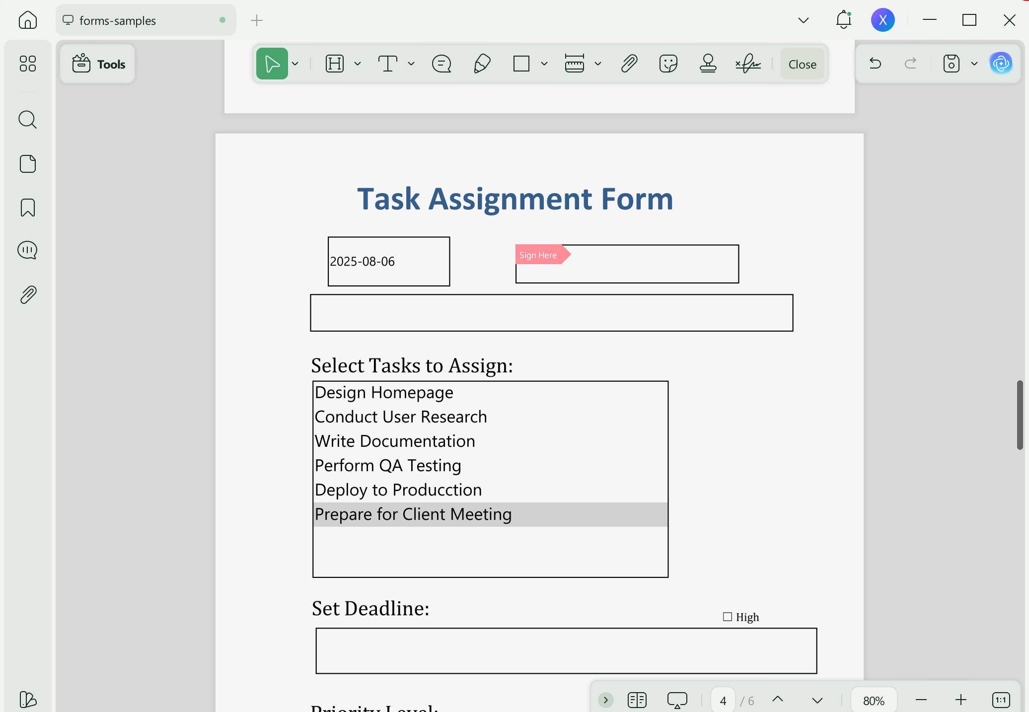 preview form updf windows