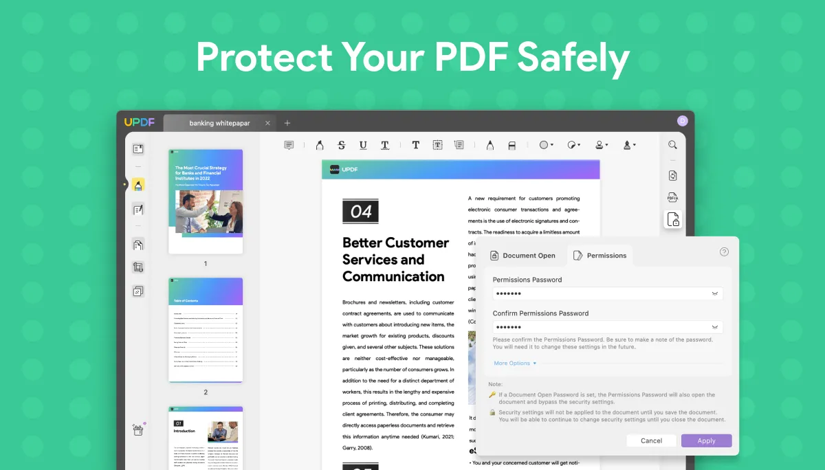 advantage of pdf protect pdf