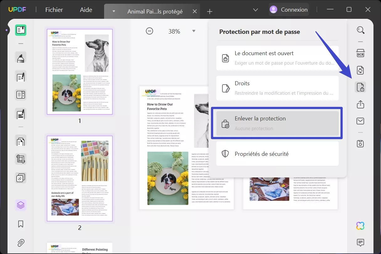 comment imprimer pdf protégé