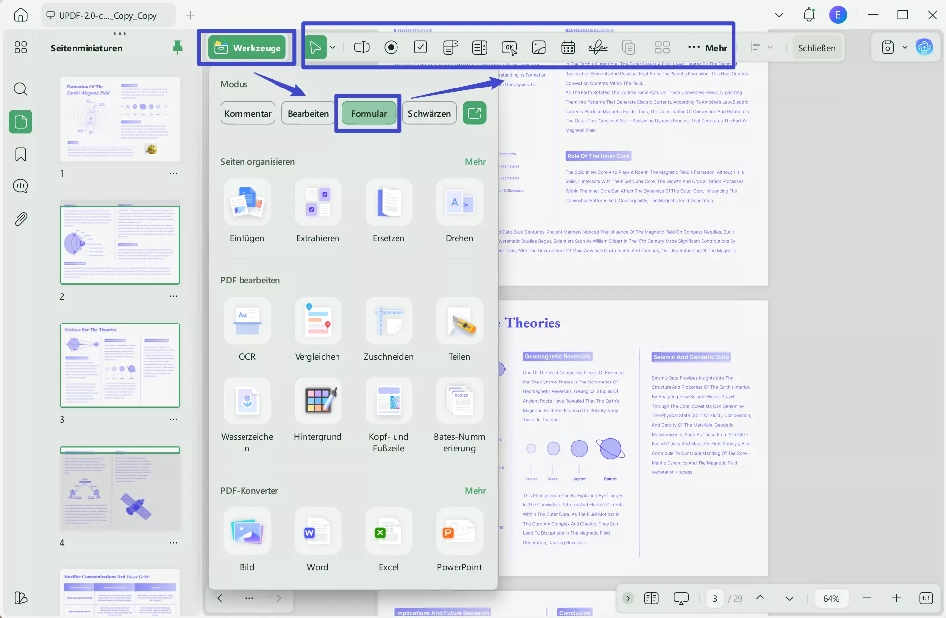 Textfarbe des PDF-Formulars ändern