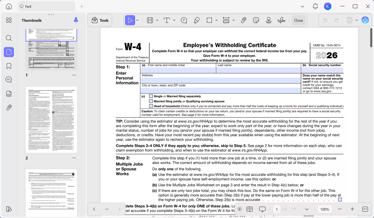 updf automatically highlight the existing fields