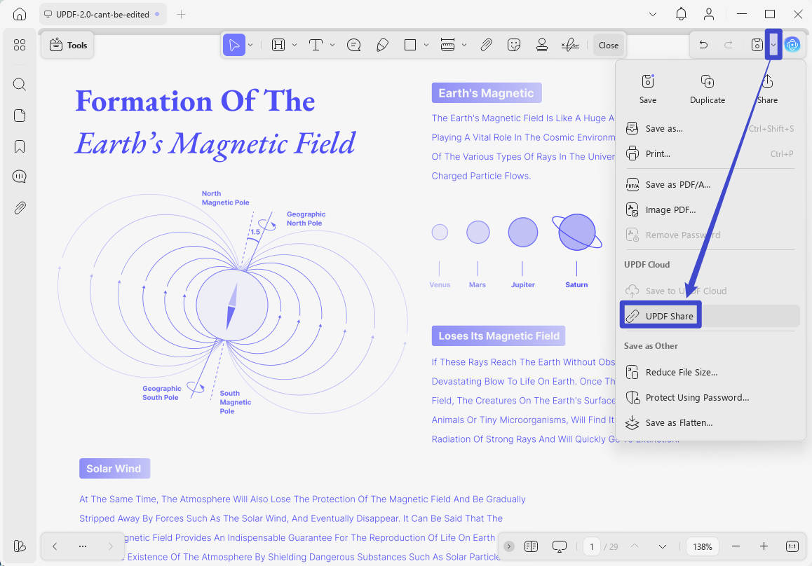 share icon pdf to url