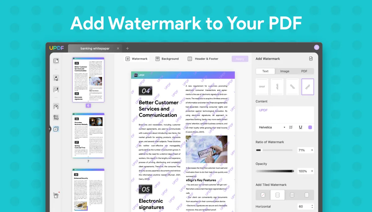 colocar marca d'água em pdf