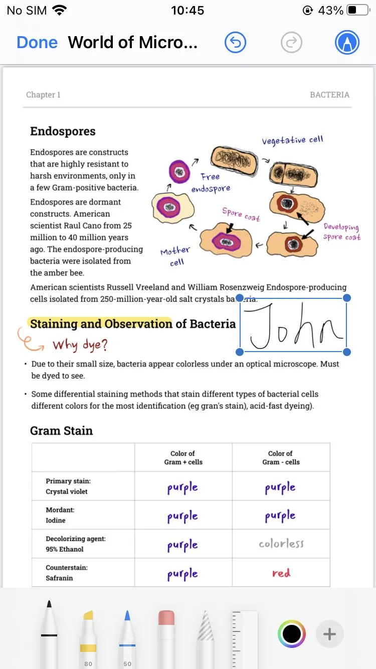 how to take textbook notes using iOS version UPDF comment features