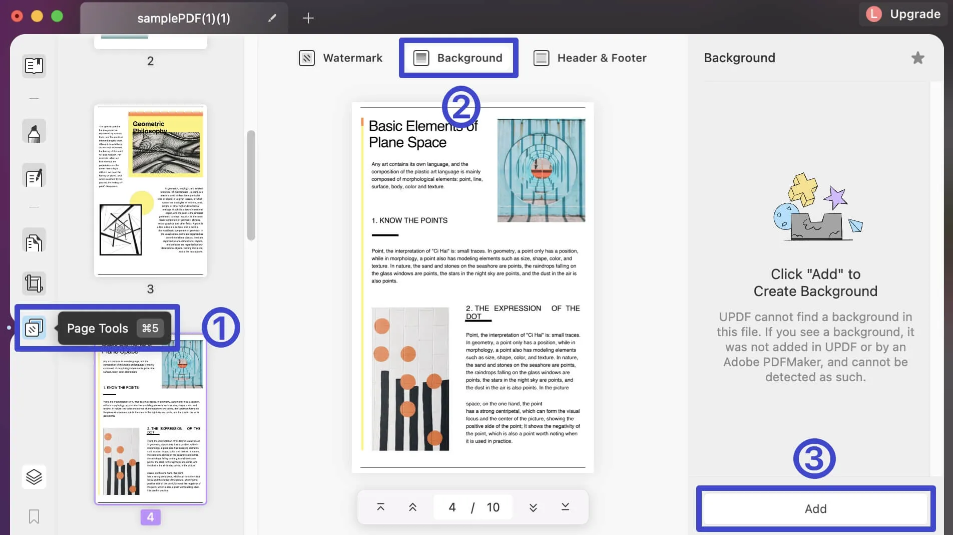 Añadir fondo al pdf