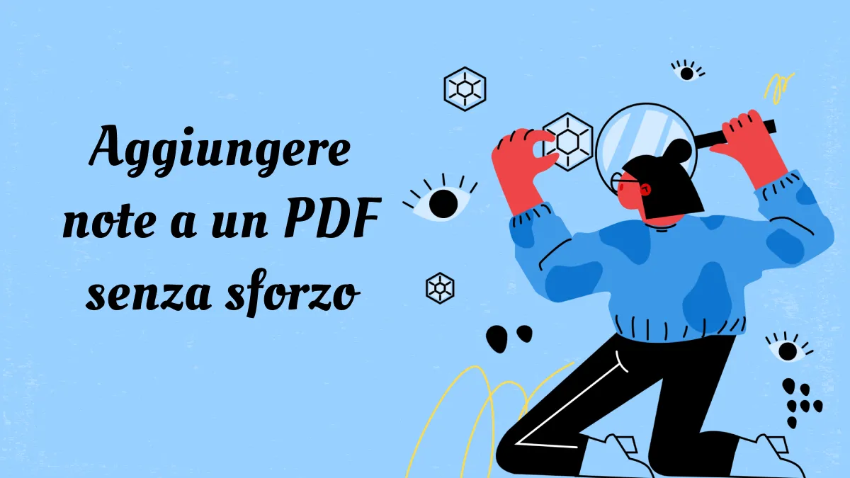 aggiungere note a un PDF