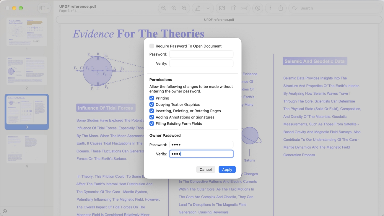 password protect pdf documents