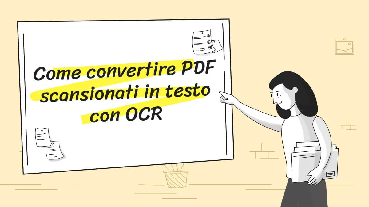 Come convertire PDF scansionati in testo con OCR