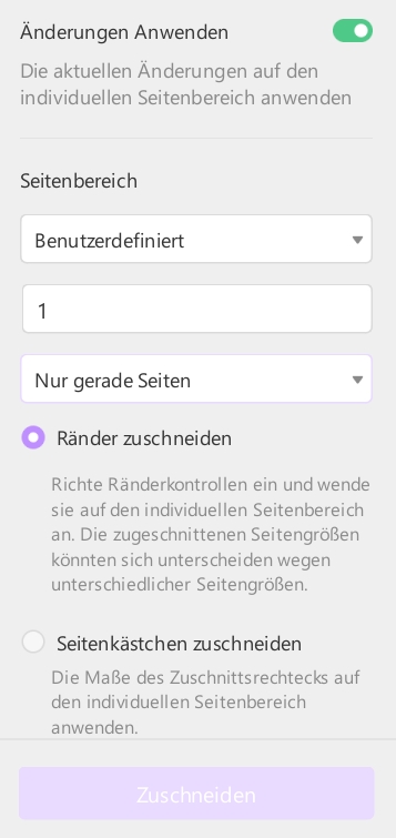 Änderungen anwenden