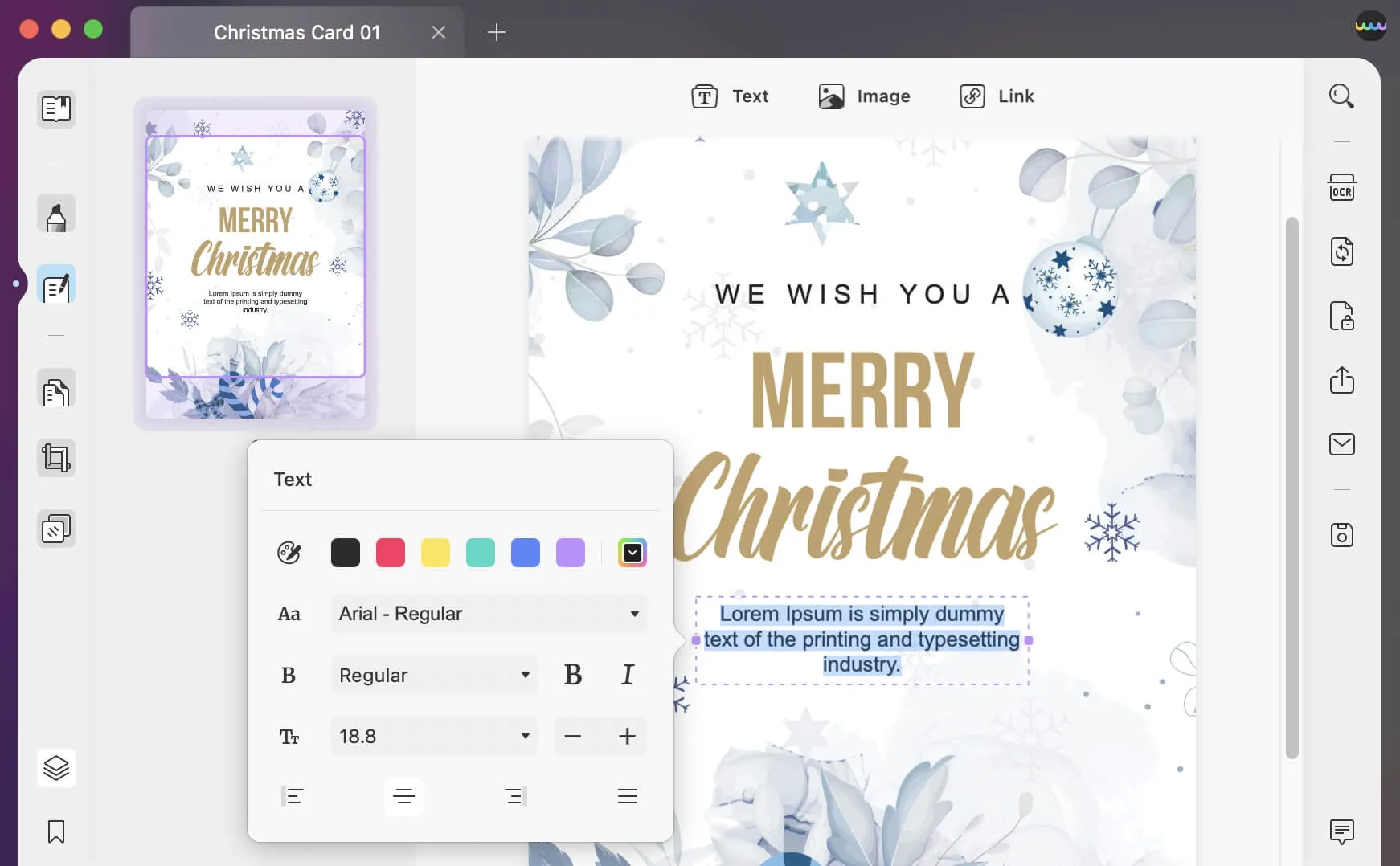 edit chrismas card template