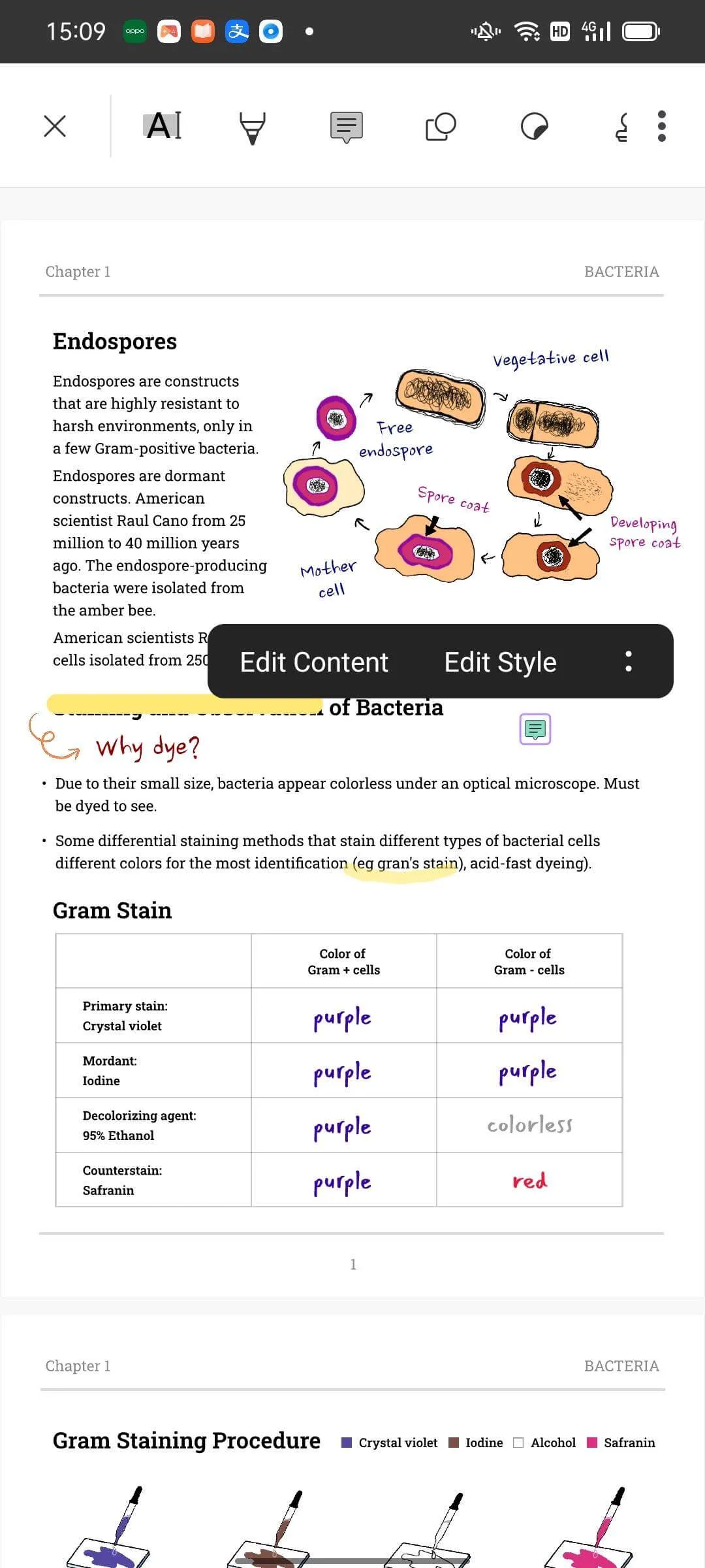 écrire sur un pdf android