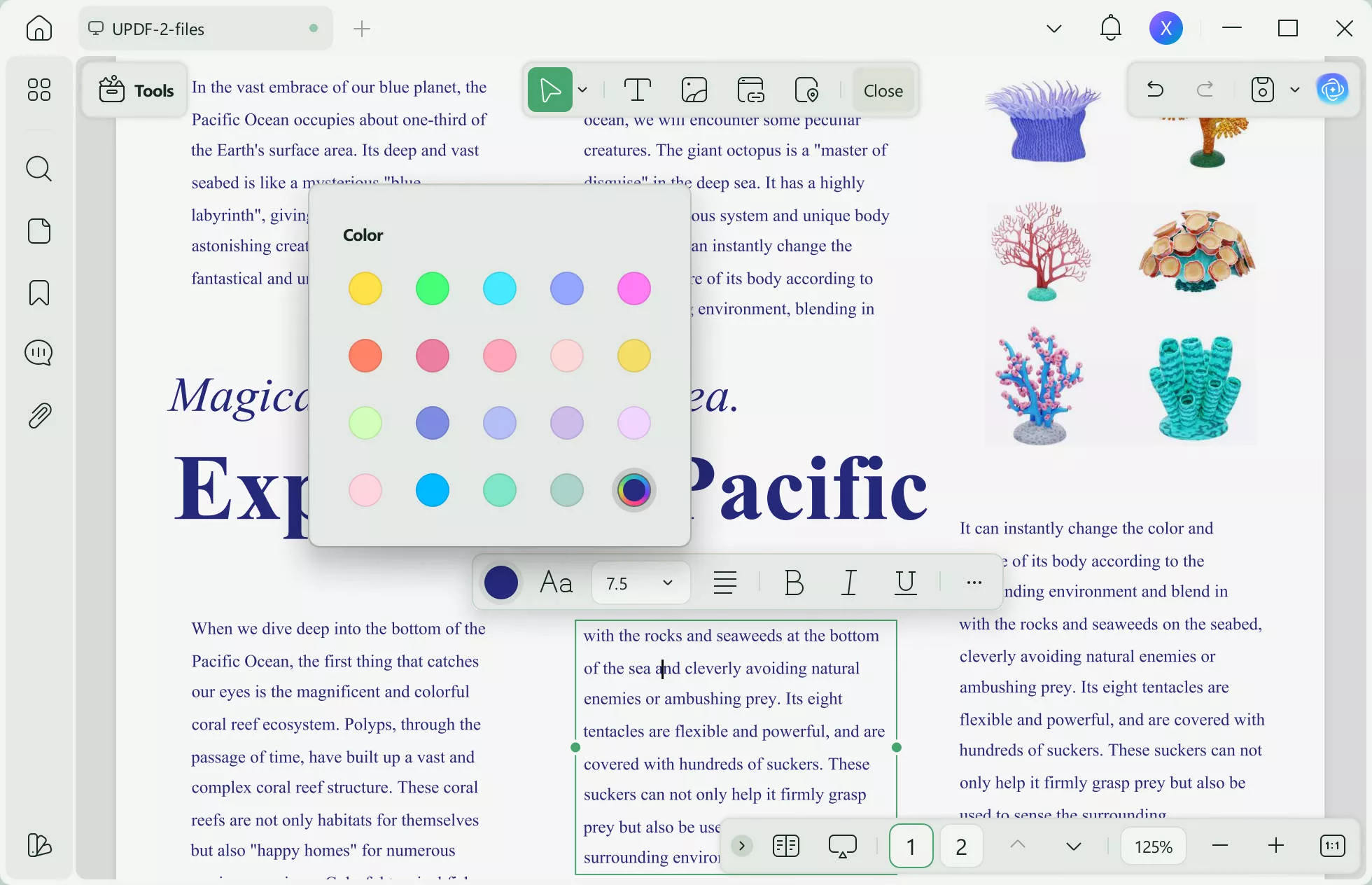 personalize text with different colors