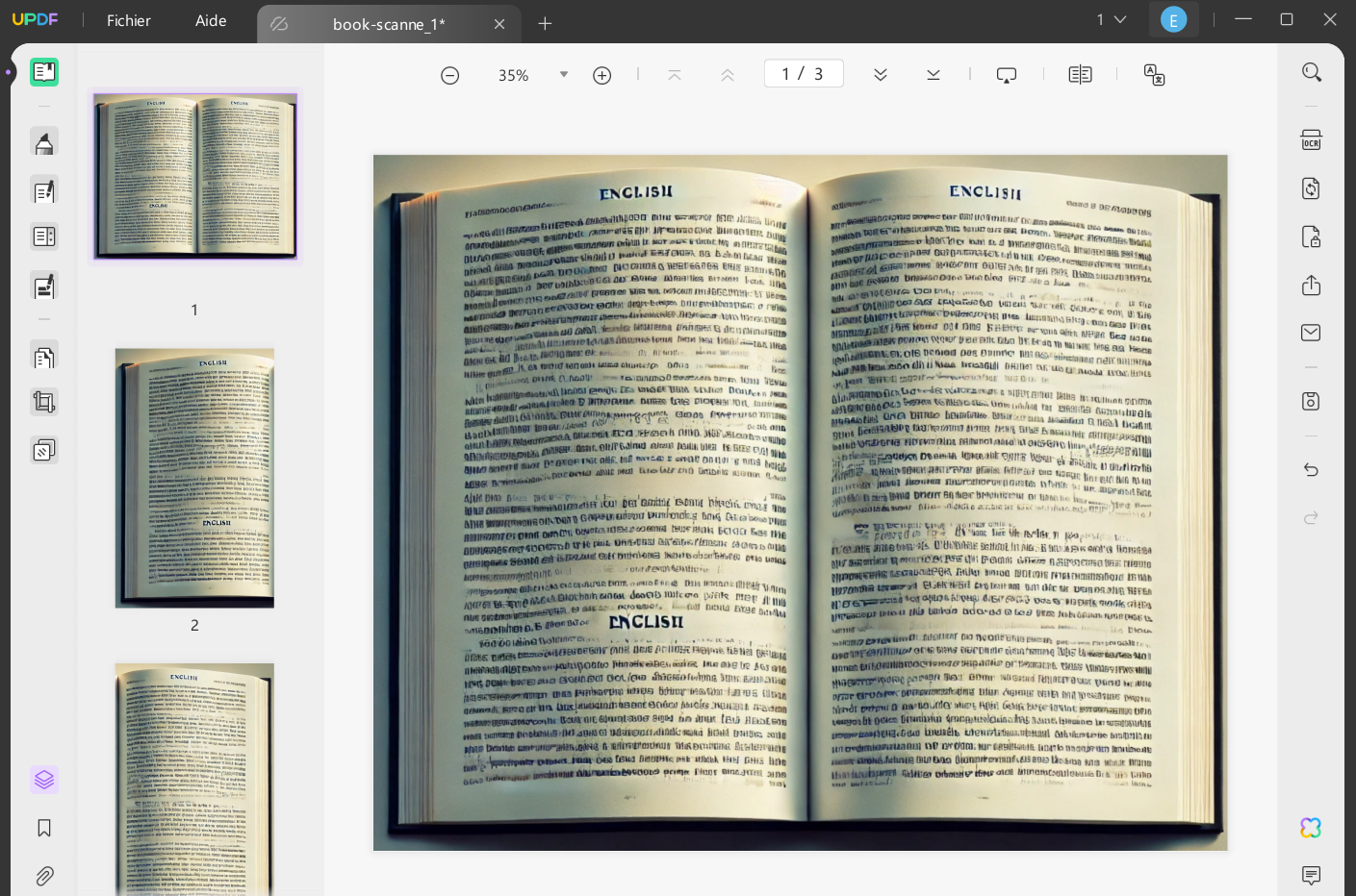 fractionner page pdf