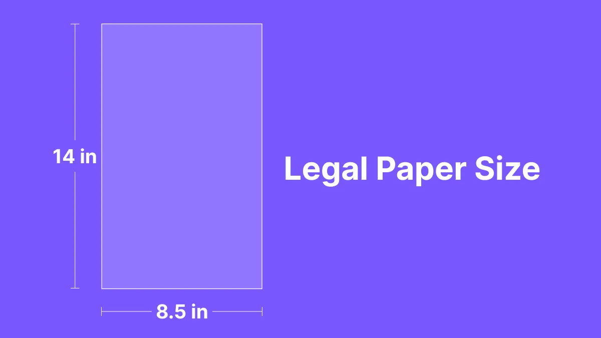 What are the Legal Paper Size and Dimensions in 2024