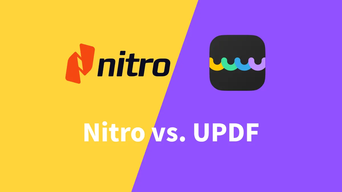 Nitro contre UPDF - Une comparaison complète et précise en 2024