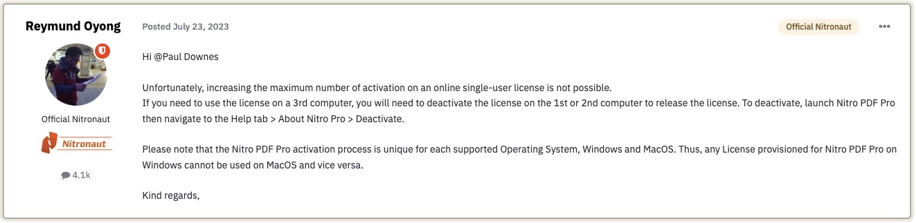 nitropdf no cross devices license