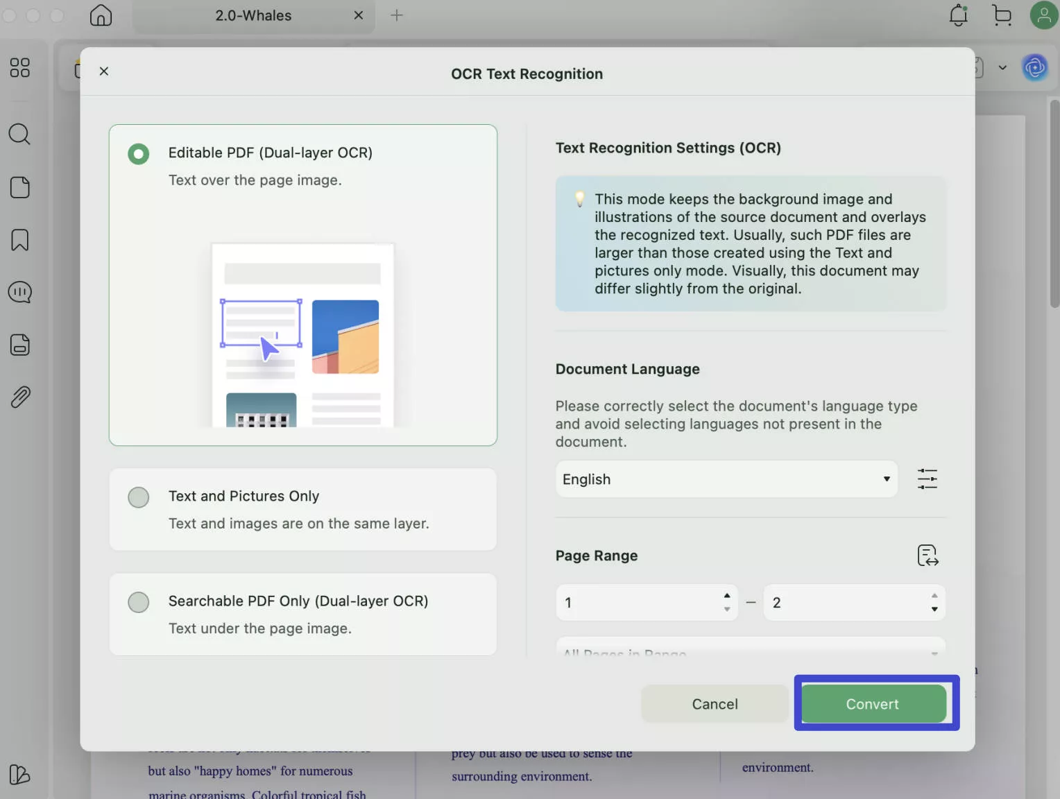 OCR PDF on Mac
