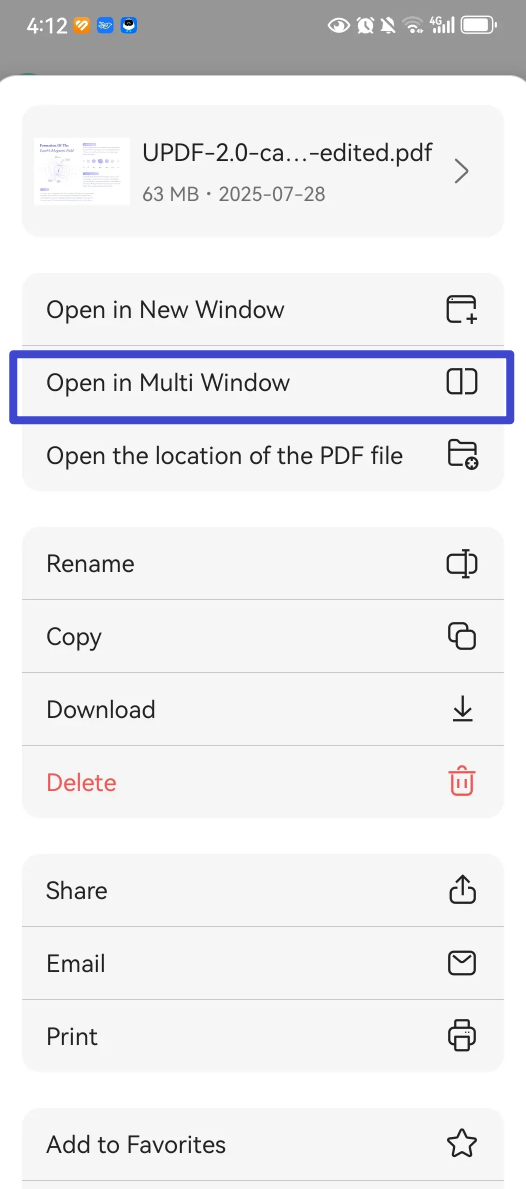 view pdf on android in multi window