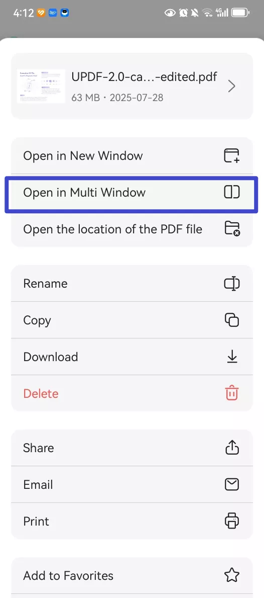 view pdf on android in multi window