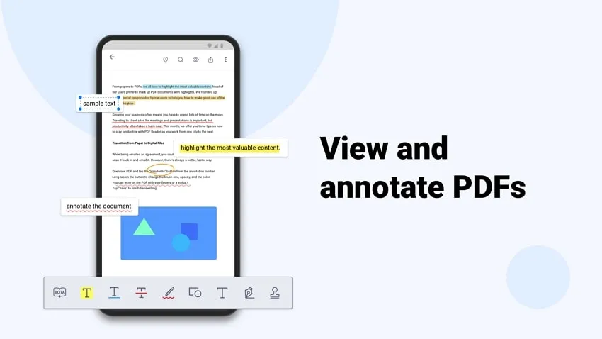 PDF Annotation Colors, Preset Styles, Icons: Android