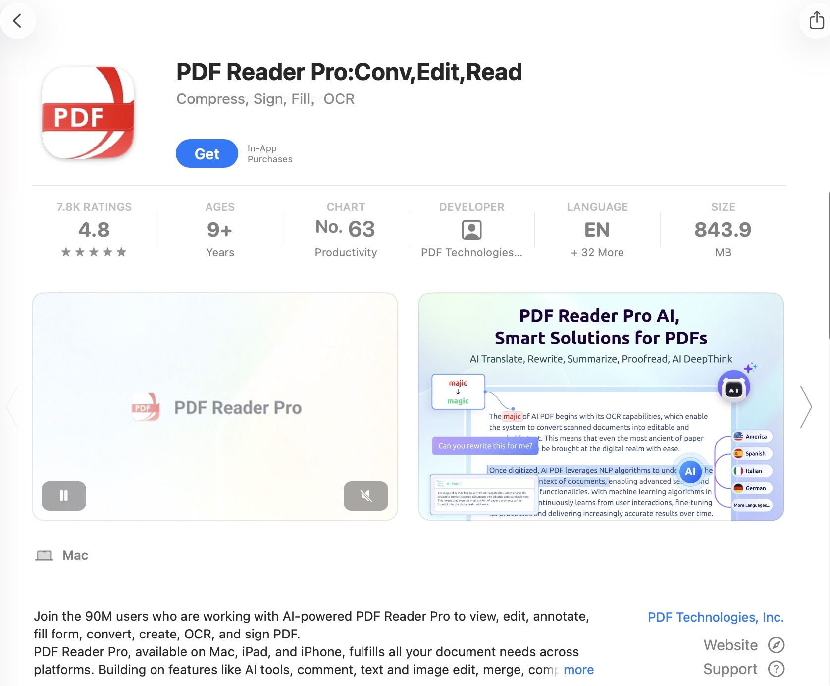 pdf reader pro for mac