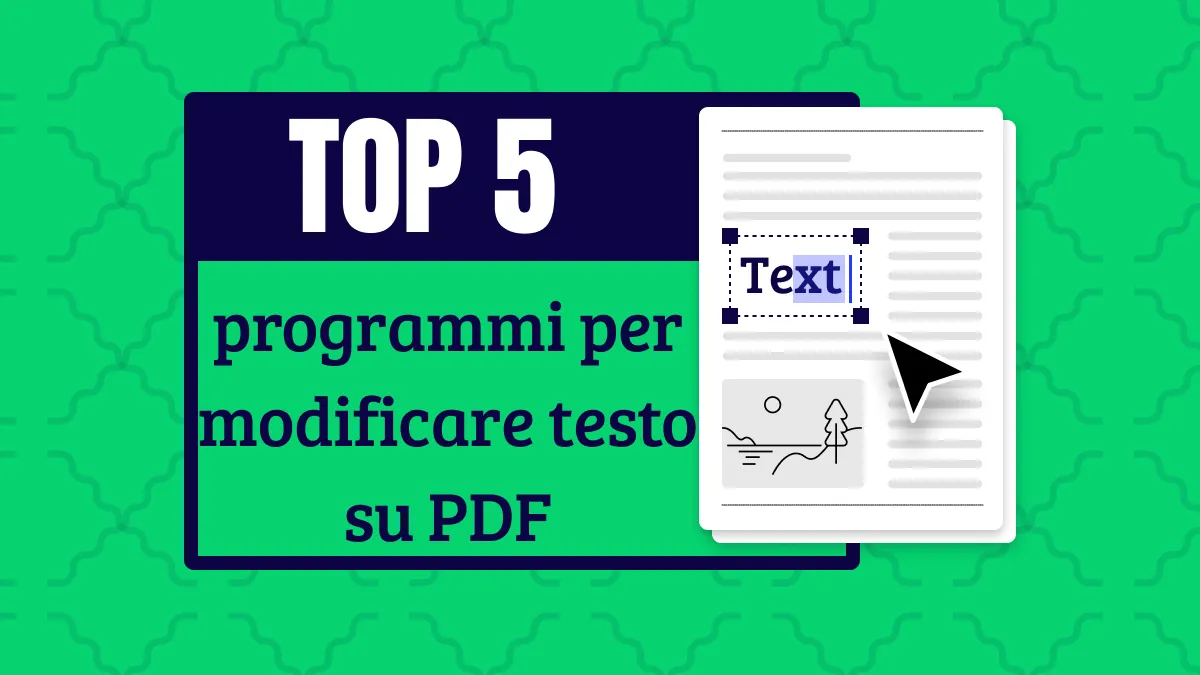 Top 5 programmi per modificare testo su PDF