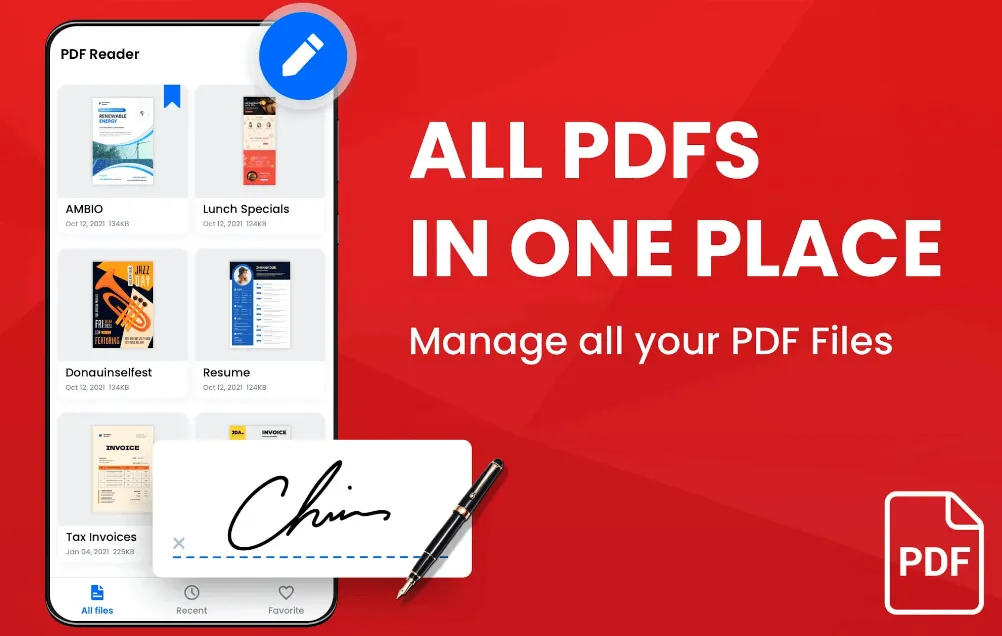 Descarga de la aplicación PDF para Android con lector de PDF.