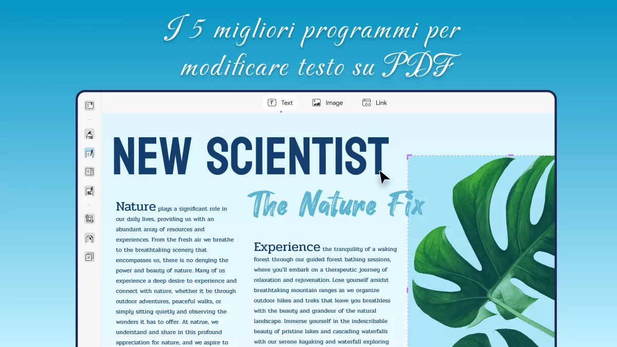 Top 5 programmi per modificare testo su PDF nel 2024