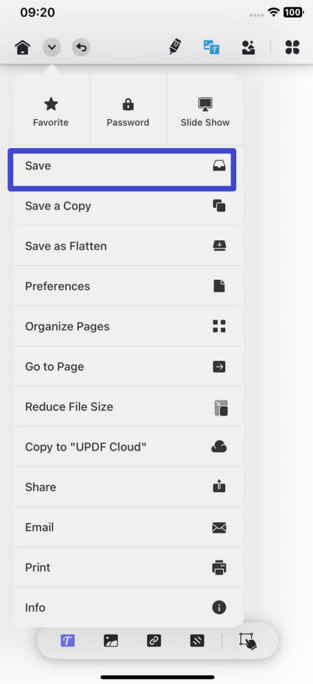 how to save a pdf with ios