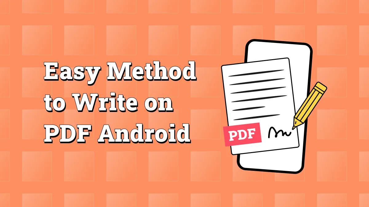 Easy Method to Write on PDF Android