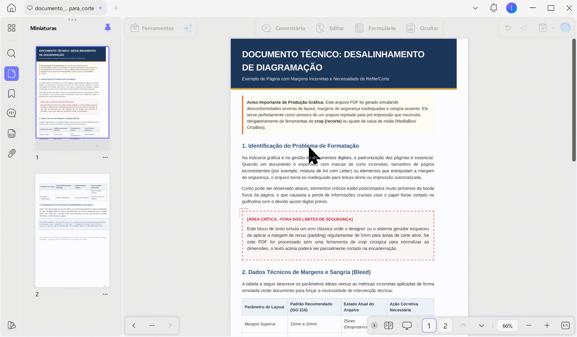 recortar pdf com updf